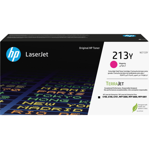 HP Cartuccia toner original magenta ad altissima capacit LaserJet 213Y (HP 213Y Magenta Extra High Toner Cartridge 12K Pages - W2133Y)