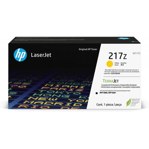 HP Cartuccia toner originale giallo ad altissima capacit LaserJet 217Z (HP 217Z Yellow Extra High Capacity Toner Cartridge 24K Pages - W2172Z)