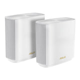 ASUS ZenWiFi AX [XT9] AX7800 2er Set Wei Banda tripla [2.4 GHz/5 GHz/5 GHz] Wi-Fi 6 [802.11ax] Bianco 4 Interno (ZENWIFI XT9 2PK WHITE)