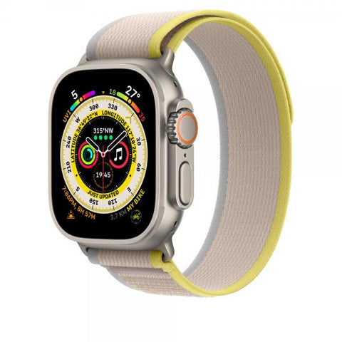 Apple Trail Loop giallo/beige [49 mm] - M/L (^APPLE WATCH 49 YELLOW/BEIGE TL M/L)