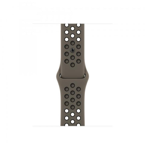 Apple Cinturino Nike Sport Olive Grey/Black [41 mm] (-^APPLE WATCH 41 O GREY/BK NS-)