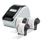 Brother QL-820NWBcVM stampante per etichette (CD) Termica diretta 300 x 600 DPI 176 mm/s Con cavo e senza cavo Collegamento ethernet LAN DK Wi-Fi Bluetooth