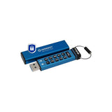 Kingston Technology IronKey Keypad 200 unità flash USB 64 GB USB tipo A 3.2 Gen 1 (3.1 Gen 1) Blu