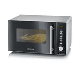 Severin MW 7773 forno a microonde Superficie piana Microonde con grill 20 L 800 W Argento, Acciaio inossidabile