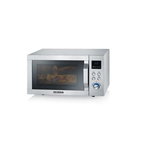Severin MW 7774 forno a microonde Superficie piana Microonde combinato 25 L 900 W Argento