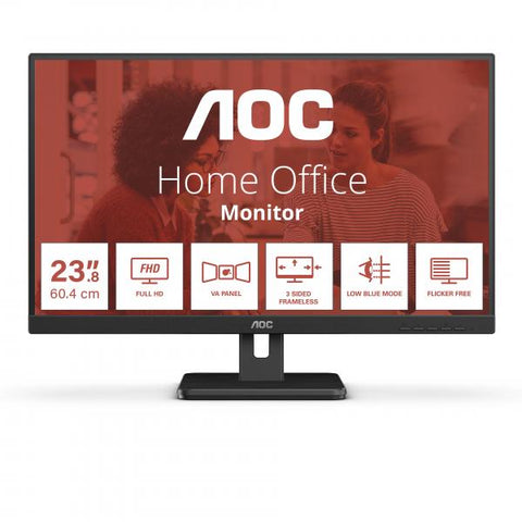 AOC 24E3UM Monitor PC 61 cm [24] 1920 x 1080 Pixel Full HD Nero (24E3UM)