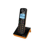 ALCATEL S280 SOLO CORDLESS DECT CON VIVAVOCE 3 TASTI CHIAMATA RAPIDA BLACK/ORANGE