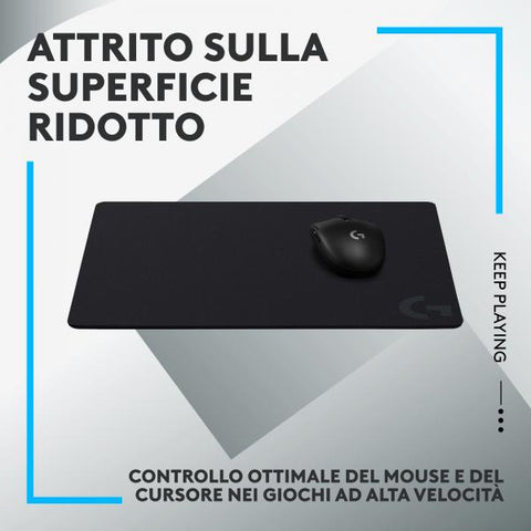 LOGITECH G G440 GAMING MOUSE PAD RIGIDO OTTIMIZZATO PER I SENSORI DA GIOCO ATTRITO MODERATO ANTISCIVOLO BLACK