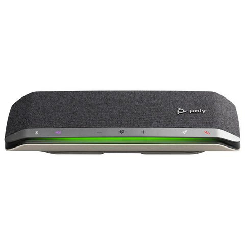 HP Poly Sync 40-M - Smart speakerphone - Bluetooth - wireless, wired - USB-A, USB-C - silver - Certified for Microsoft Teams, Zoom Certified