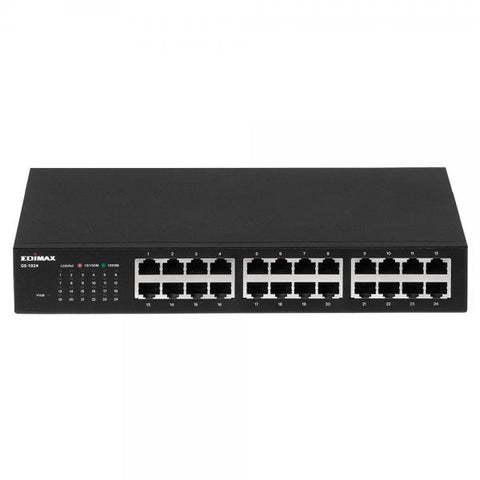 Edimax GS-1024 switch di rete Gigabit Ethernet [10/100/1000] Nero (Edimax GS-1024 - switch - 24 porte - i)