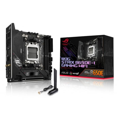 ASUS ROG STRIX B650E-I GAMING WIFI AMD B650 Socket AM5 mini ITX (ASUS ROG Strix B650E-I Gaming WiFi - b)