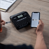 Brother PT-D460BTVP stampante per etichette [CD] Trasferimento termico 180 x 180 DPI Con cavo e senza cavo Bluetooth (PT-D460BTVP LABEL PRINTER WITH - CARRY CASE BLACK)