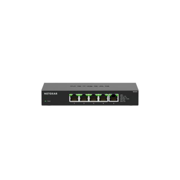 NETGEAR MS305-100EUS switch di rete Non gestito 2.5G Ethernet [100/1000/2500] Nero (5-PORT 2.5G UNMANAGED SWITCH - MULTI-GIG)