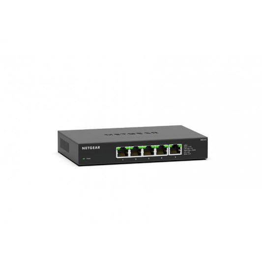 NETGEAR MS305-100EUS switch di rete Non gestito 2.5G Ethernet [100/1000/2500] Nero (5-PORT 2.5G UNMANAGED SWITCH - MULTI-GIG)