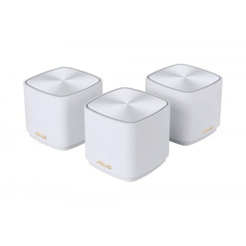 ASUS ZENWIFI XD5 SISTEMA WI-FI 6 AX MESH DUAL BAND 3000 Mbit/s COPERTURA 700 MQ AIPROTECTION CON TRENDMICRO BIANCO 3 Pz.