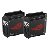 ASUS ROG Rapture GT6 [B-2-PK] Banda tripla [2.4 GHz/5 GHz/5 GHz] Wi-Fi 6 [802.11ax] Nero 4 Interno (ROG RAPTURE GT6 2PACK BLACK)