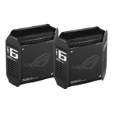 ASUS ROG Rapture GT6 [B-2-PK] Banda tripla [2.4 GHz/5 GHz/5 GHz] Wi-Fi 6 [802.11ax] Nero 4 Interno (ROG RAPTURE GT6 2PACK BLACK)