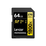 Lexar LSD1800064G-BNNNG memoria flash 64 GB SDXC UHS-II Classe 10