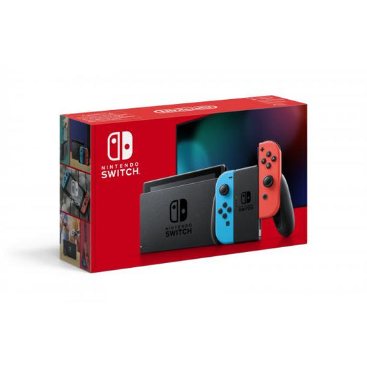 Nintendo Switch console da gioco portatile 15,8 cm [6.2] 32 GB Touch screen Wi-Fi Blu, Grigio, Rosso (Switch 1.1 [Neon Red/Blue])