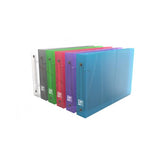 Oxford Hawai raccoglitor ad anelli A5 Blu, Grigio, Porpora, Rosso, Trasparente 