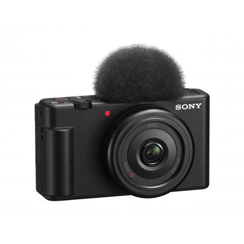 Sony Vlog camera ZV-1F di Fotocamera digitale (schermo orientabile, video in 4K, slow motion, funzionalità per vlog) - Nera