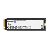 Kingston Technology 1000G RENEGADE PCIe 4.0 NVMe SSD W/ Dissipatore di calore (Kingston FURY Renegade - SSD - 1 TB - interno - M.2 2280 - PCIe 4.0 x4 [NVMe] - dissipatore integrato)