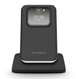 EMPORIA JOY LTE 4G DUAL SIM 2.8" CLAMSHELL EASY SMARTPHONE 4G LTE ITALIA BLACK