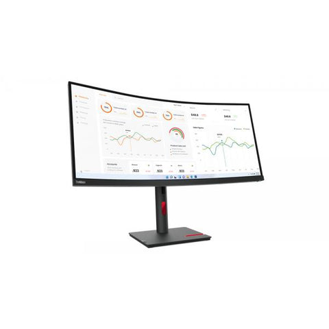 Lenovo ThinkVision T34w-30 LED display 86,4 cm [34] 3440 x 1440 Pixel Wide Quad HD Nero (Lenovo ThinkVision T34w-30)