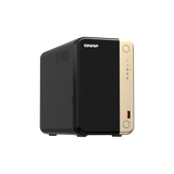 QNAP TS-264 NAS Tower Collegamento ethernet LAN Nero, Oro N5095