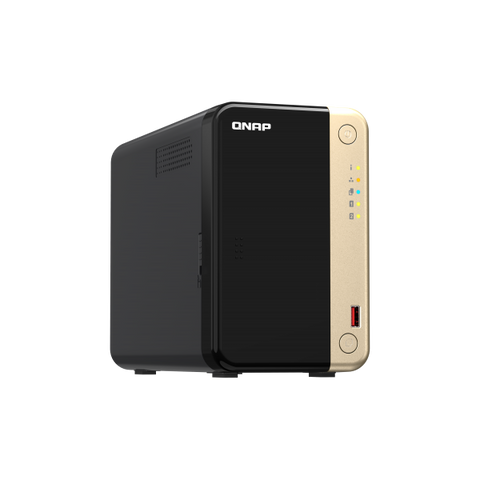 QNAP TS-264 NAS Tower Collegamento ethernet LAN Nero, Oro N5095