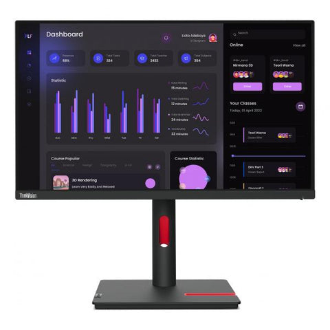 Lenovo ThinkVision T24i-30 60,5 cm (23.8") 1920 x 1080 Pixel Full HD LED Nero