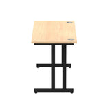 Dynamic MI003232 scrivania (Impulse 1400 x 600mm Straight Desk Maple Top Black Cantilever Leg MI003232 DD)