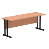 Dynamic MI003220 scrivania (Impulse 1800 x 600mm Straight Desk Beech Top Black Cantilever Leg MI003220 DD)