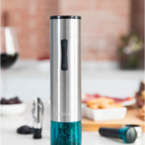 CECOTEC INSTANTCORK 1000 GOURMET CAVATAPPI APRIBOTTIGLIE ELETTRICO IN SOLI 8 SECONDI, FUNZIONA CON 4 BATTERIE, LUCE LED, AGO ELICOIDALE IN ACCIAIO, CORPO IN ACCIAIO INOX