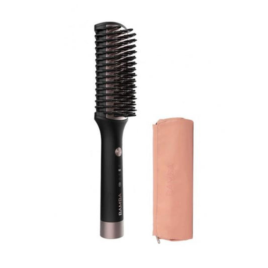 CECOTEC BAMBA INSTANTCARE 1200 LOOK BRUSH SPAZZOLA DA VIAGGIO RIVESTIMENTO IN CERAMICA E TORMALINA RISCALDAMENTO IN 60 SECONDI CON CUSTODIA DA VIAGGIO