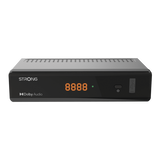 STRONG SRT 7040 DECODER SATELLITARE DIGITALE S2 DVB-S2 FTA USB HEVC.265 MAIN 10 DOLBY DIGITAL PLUS SUPPORTA SATCR NERO