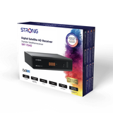 Decodificador Strong SRT 7040 Satélite Digital S2 DVB-S2 FTA USB HEVC.265 Principal 10 Dolby Digital Plus Soporte SatCR Nero 