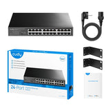 Cudy GS1024 switch di rete Gigabit Ethernet (10/100/1000) Nero