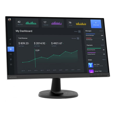 Lenovo D24-40 60,5 cm (23.8") 1920 x 1080 Pixel Full HD LED Nero