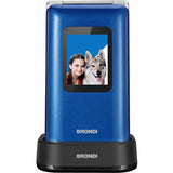 CELLULARE BRONDI AMICO PREZIOSO FLIP BLUE METAL DUAL