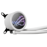 ASUS ROG Ryuo III 360 ARGB White Edition Processore Kit di raffreddamento a liquido 12 cm Bianco (Asus ROG Ryuo III 360 ARGB 360mm Liquid CPU Cooler, 8th Gen Asetek Pump, 3 x ARGB Fans, Anime Matrix