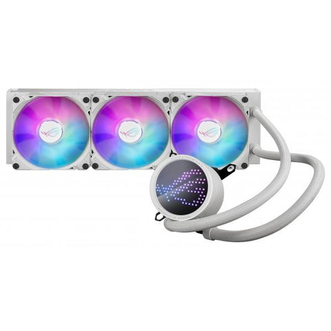 ASUS ROG Ryuo III 360 ARGB White Edition Processore Kit di raffreddamento a liquido 12 cm Bianco (Asus ROG Ryuo III 360 ARGB 360mm Liquid CPU Cooler, 8th Gen Asetek Pump, 3 x ARGB Fans, Anime Matrix