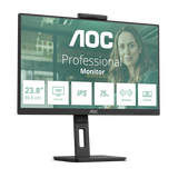 Monitor AOC 24P3QW para PC, 60,5 cm [23,8"], 1920 x 1080 píxeles, Full HD, negro (AOC Pro-line 24P3QW - Serie P3 - monitor LED - 24" [23,8"] - 1920 x 1080 Full HD [1080p] a 75 Hz - IPS - 300 cd/m²) 