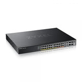 Zyxel XGS2220-30HP Gestito L3 Gigabit Ethernet [10/100/1000] Supporto Power over Ethernet [PoE] Nero (Zyxel XGS2220 Series XGS2220-30HP - Switch - accesso GbE L3 a 24 porte, NebulaFLEX Cloud, con 6 u