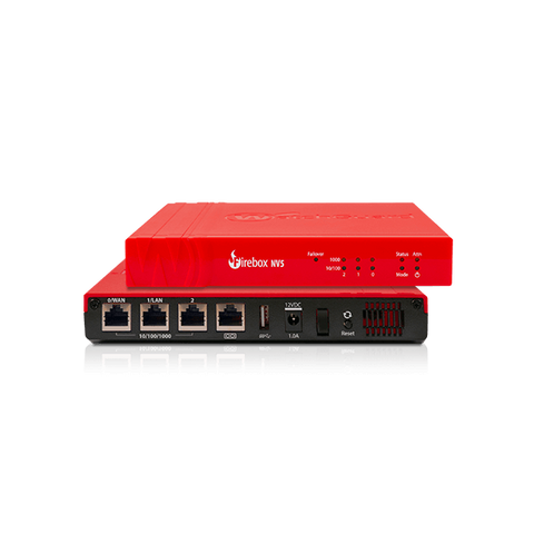 WATCHGUARD FIREBOX NV5 FIREWALL NETWORK VPN GATEWAY SD-WAN SUPPORT 3 x1GB INTERFACCE ETHERNET CON 5 ANNI STANDARD SUPPORT