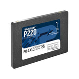 SSD PATRIOT P220 de 1.000 GB, 2,5", SATA III. Velocidad de lectura: 550 MB/s / Velocidad de escritura: 500 MB/s 