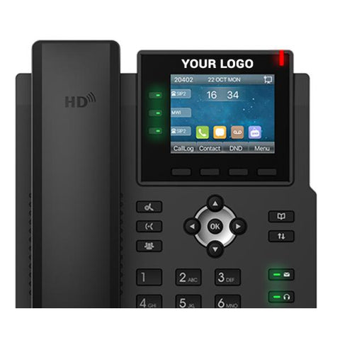 Fanvil X3U telefono IP Nero 6 linee LCD