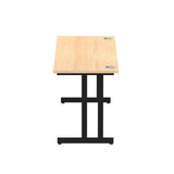Dynamic MI003241 scrivania (Impulse 1600 x 600mm Straight Desk Maple Top Black Cantilever Leg MI003241 DD)