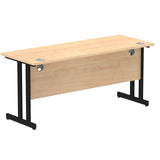 Dynamic MI003241 scrivania (Impulse 1600 x 600mm Straight Desk Maple Top Black Cantilever Leg MI003241 DD)