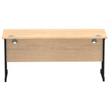 Dynamic MI003241 scrivania (Impulse 1600 x 600mm Straight Desk Maple Top Black Cantilever Leg MI003241 DD)